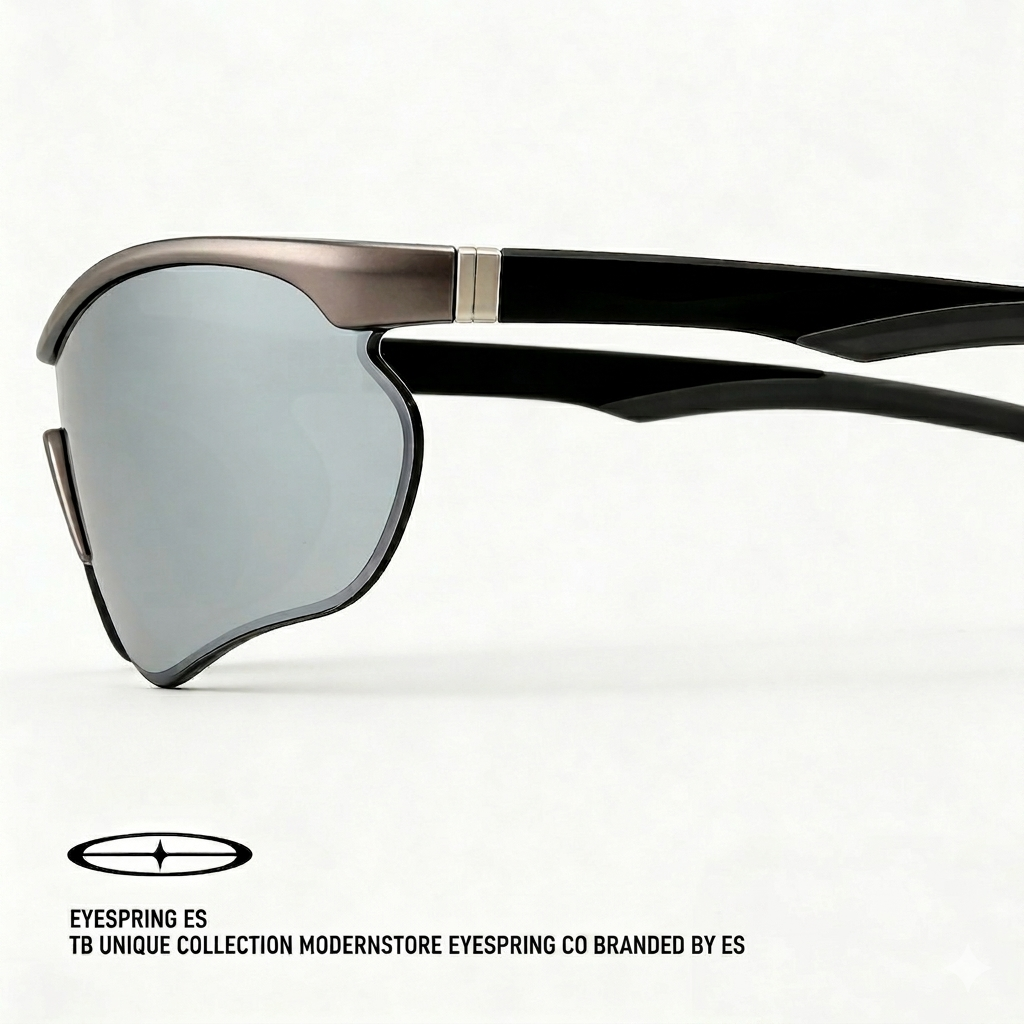 Cyberpunk Silver Sports Sunglasses