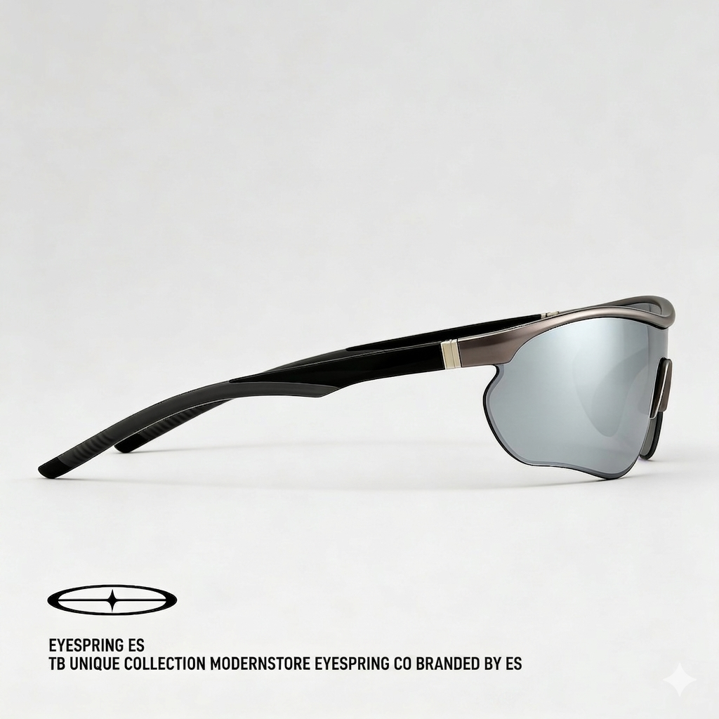 Cyberpunk Silver Sports Sunglasses
