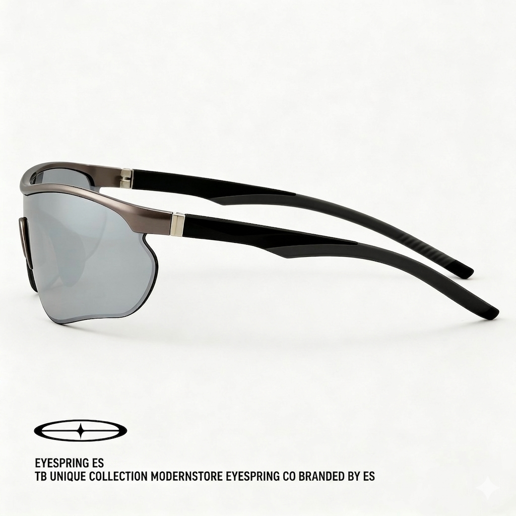 Cyberpunk Silver Sports Sunglasses